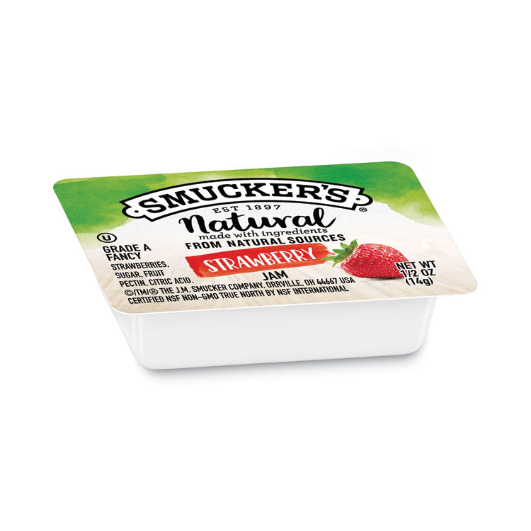 Smuckers 1/2 Ounce Natural Jam, 0.5 Oz Container, Strawberry, 200/carton 2