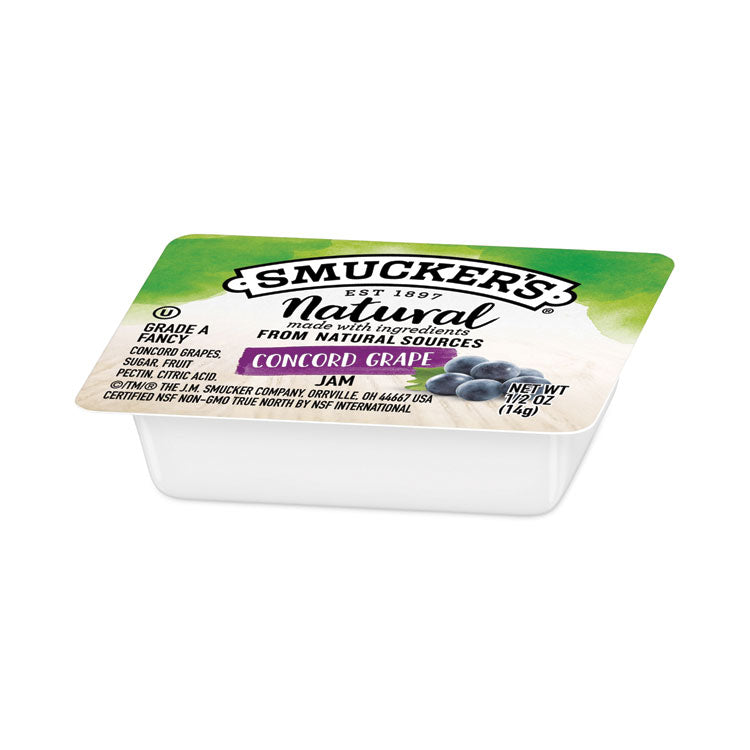 Smuckers 1/2 Ounce Natural Jam, 0.5 oz Container, Concord Grape, 200/Carton 2