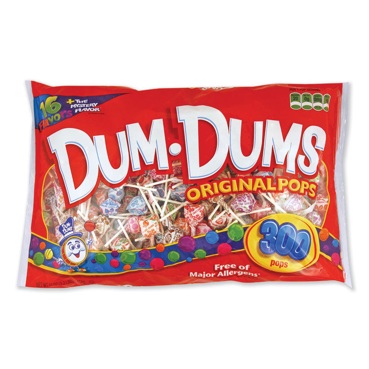 Dum-Dum-Pops, Assorted Flavors, Individually Wrapped, 300/pack 1