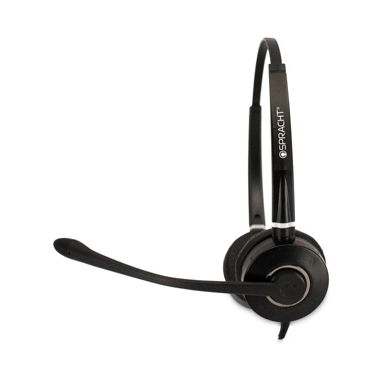 HS-WD-USB-2 Binaural Over The Head Headset, Black 2