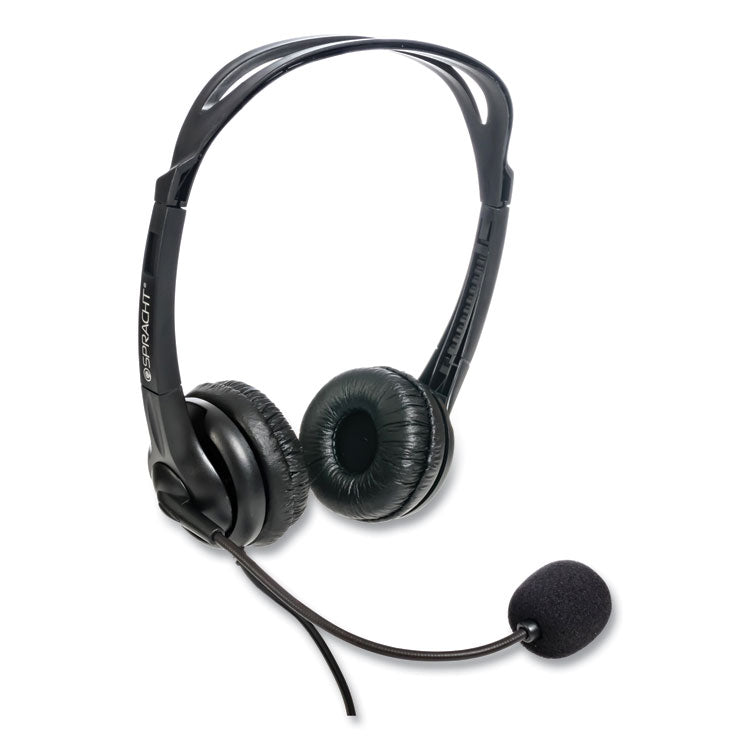 ZuM3500 Binaural Over The Head USB Headset, Black 6