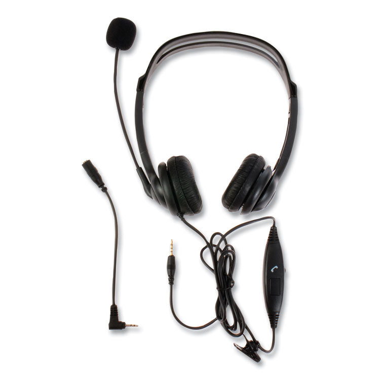 ZuM ZuM350B Binaural Over The Head Headset, Black 1