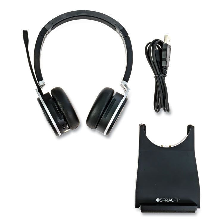 ZuM BT Prestige Binaural Over The Head Headset, Black 1