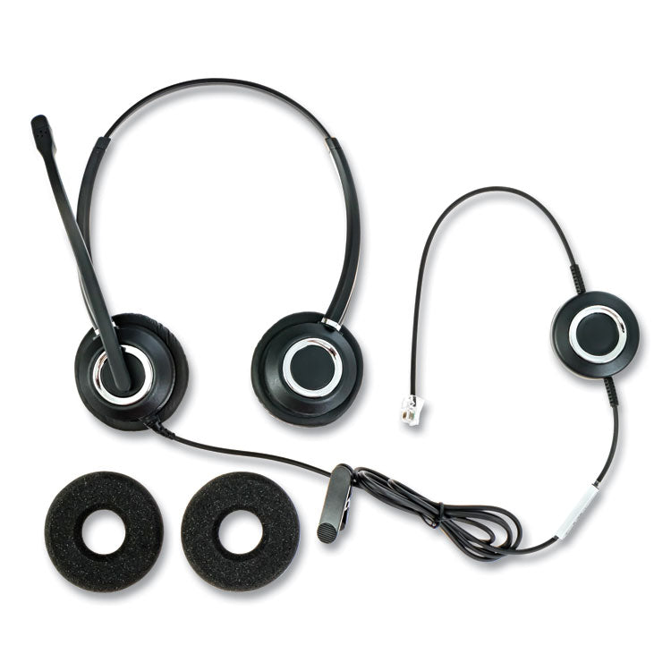 ZuM ZuMRJ9B Binaural Over The Head Headset, Black 1