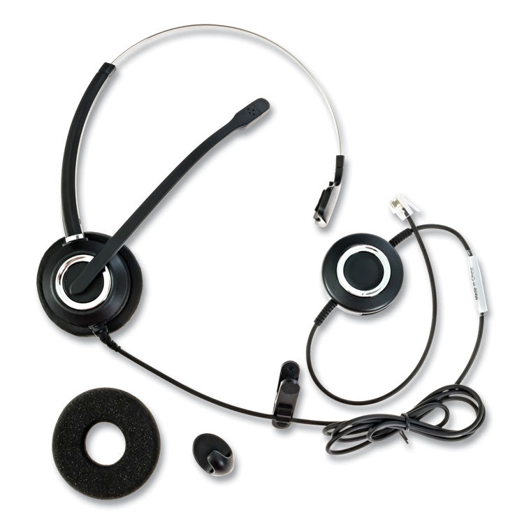 ZuM ZuMRJ9M Monaural Over The Head Headset, Black 1