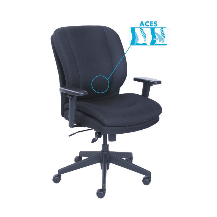 Cosset Ergonomic Task Chair, Supports Up To 275 Lb, 19.5" To 22.5" Seat Height, Black 1