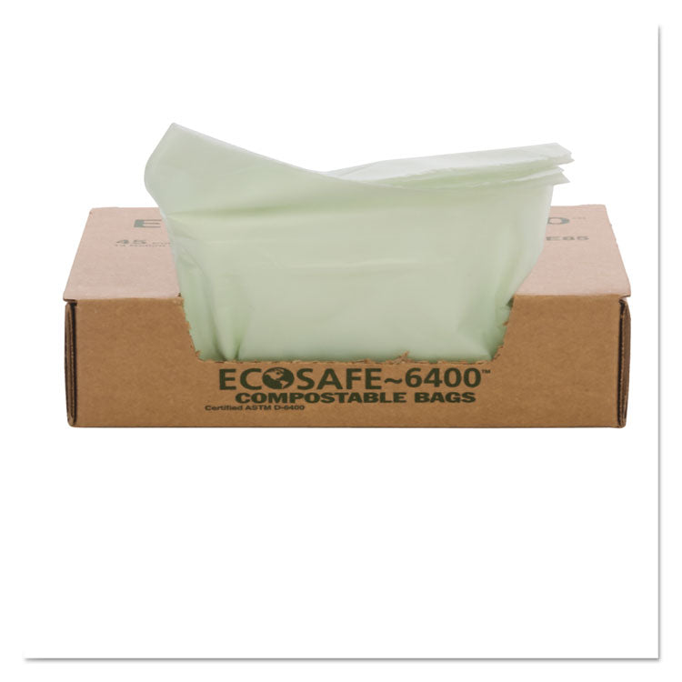 Ecosafe-6400 Bags, 32 Gal, 0.85 Mil, 33" X 48", Green, 50/box 6