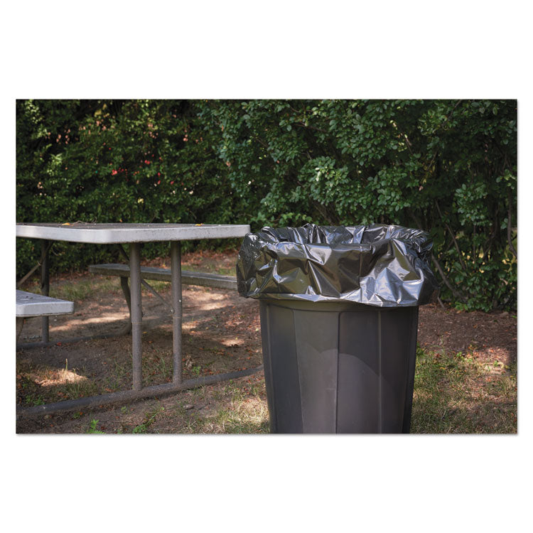 Insect-Repellent Trash Bags, 55 Gal, 2 Mil, 37" X 52", Black, 65/box 9