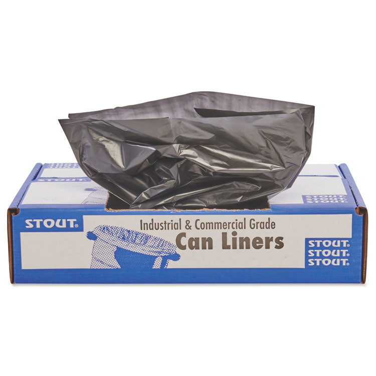 Total Recycled Content Plastic Trash Bags, 45 Gal, 1.5 Mil, 40" X 48", Brown/black, 100/carton 5