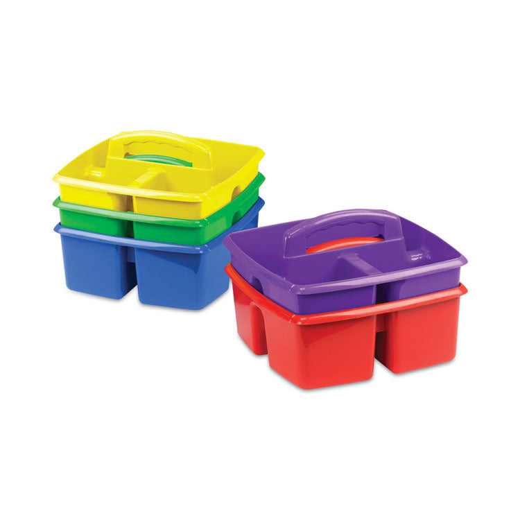 Small Art Caddies, 3 Sections, 9.25" X 9.25" X 5.25", Assorted Colors, 5/pack 2