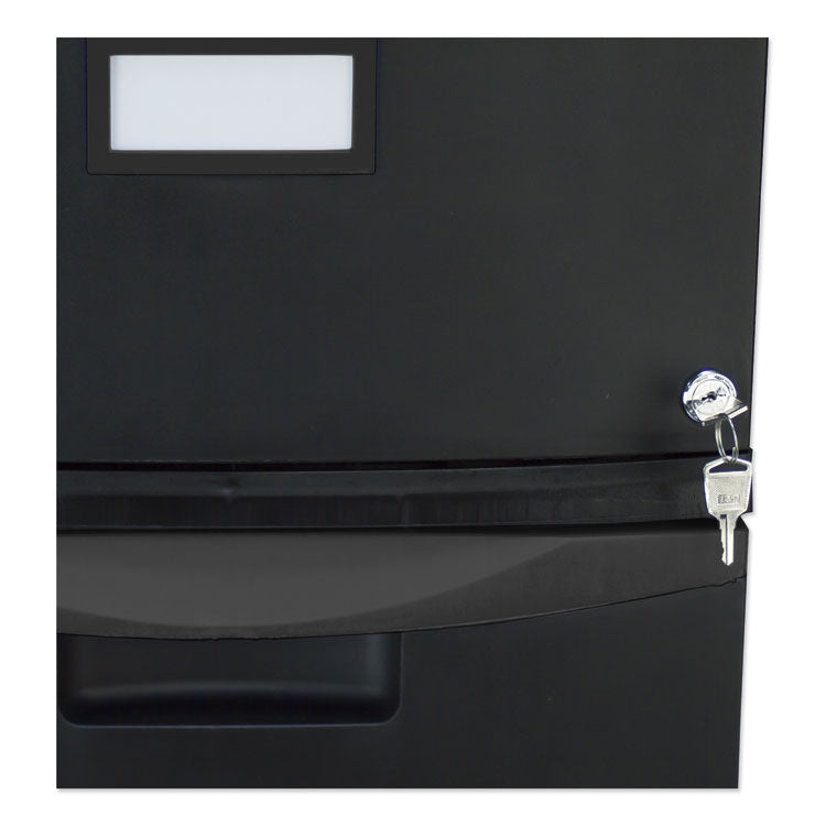 Single-Drawer Mobile Filing Cabinet, 1 Legal/letter-Size File Drawer, Black, 14.75" X 18.25" X 12.75" 5