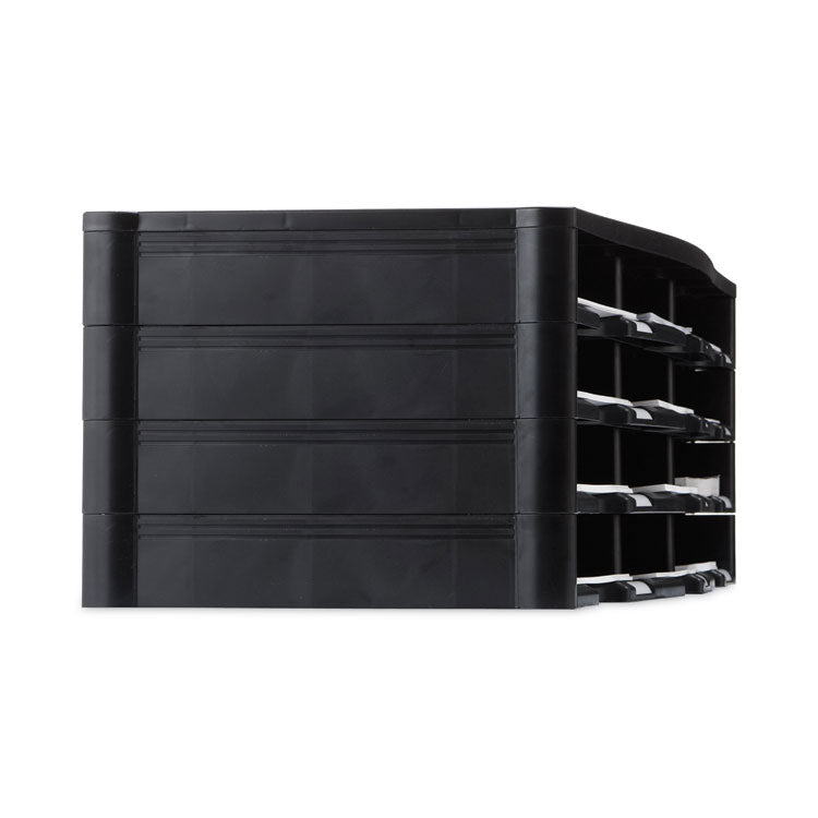 Storex Literature Organizer, 12 Compartments, 10.63 x 13.3 x 31.4, Black 5