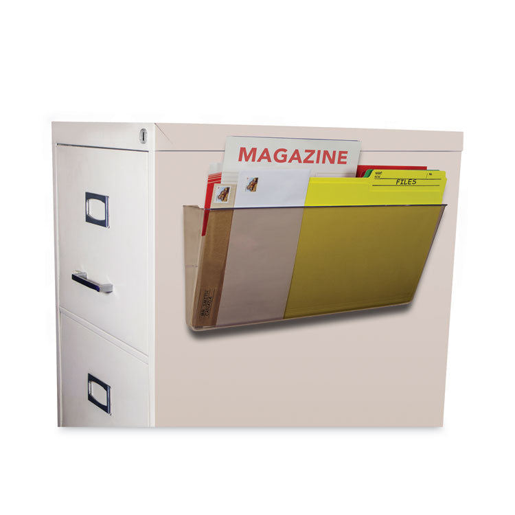 Unbreakable Magnetic Wall File, Legal/Letter Size, 16" x 4" x 7", Smoke 3