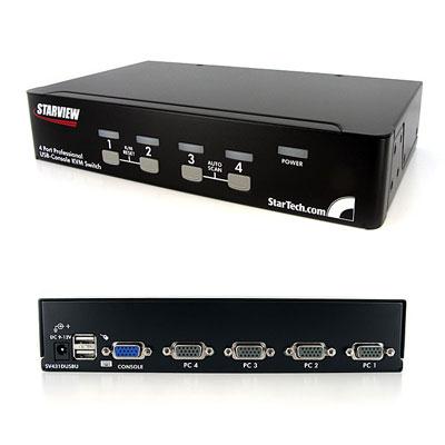 4 Port USB KVM Switch TAA 1