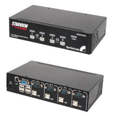 4 Port VGA USB KVM Switch TAA 1