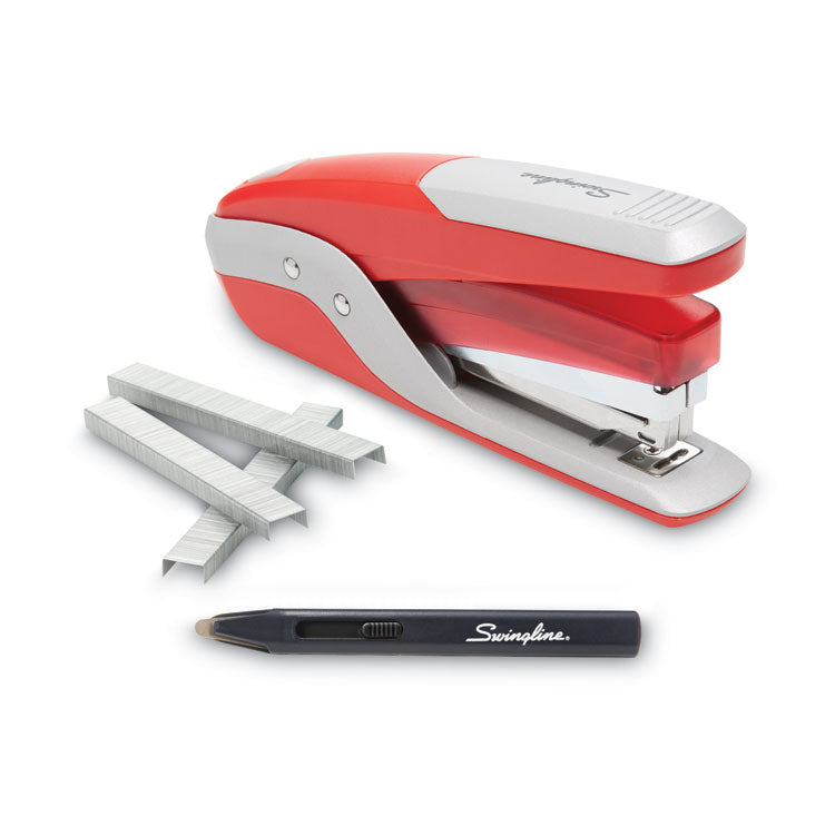 Quick Touch Stapler Value Pack, 28-Sheet Capacity, Red/silver 2