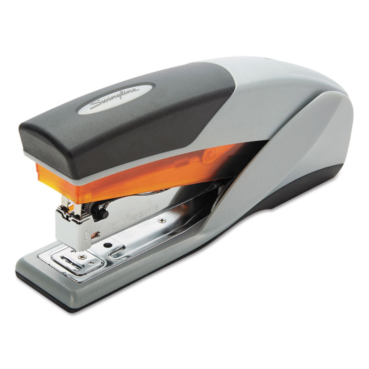 Optima 25 Reduced Effort Stapler, 25-Sheet Capacity, Gray/orange 1