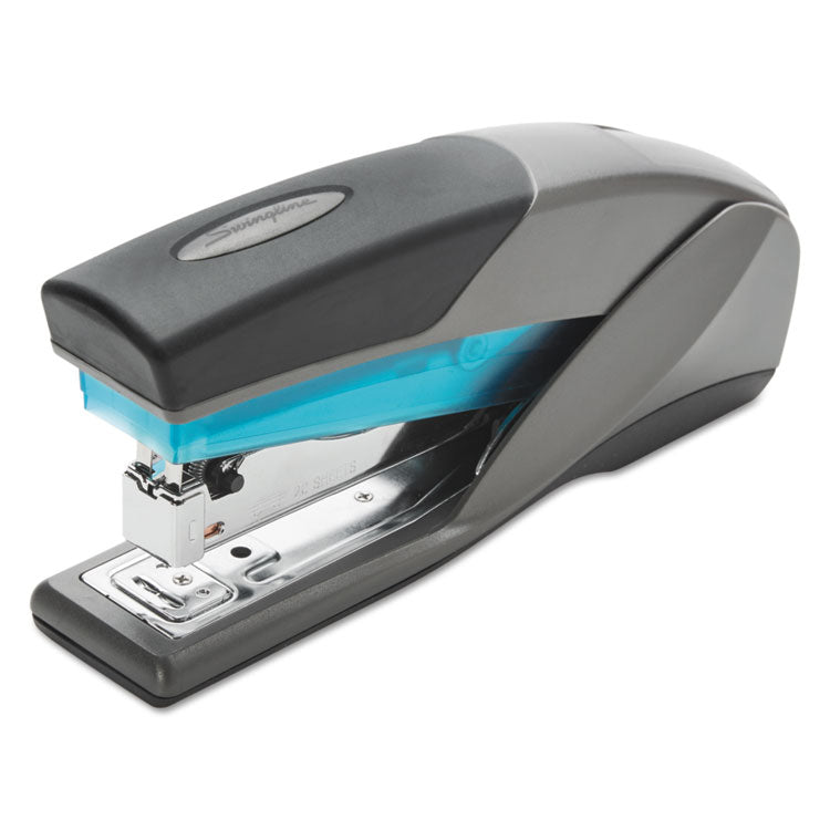 Optima 25 Reduced Effort Stapler, 25-Sheet Capacity, Slate Gray/blue 1