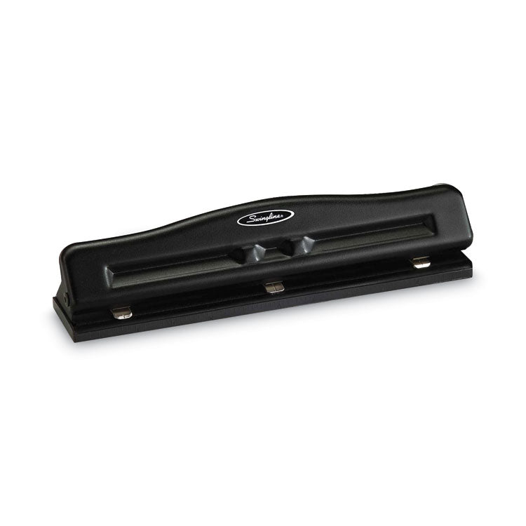 11-Sheet Commercial Adjustable Desktop Two- To Three-Hole Punch, 9/32" Holes, Black 1