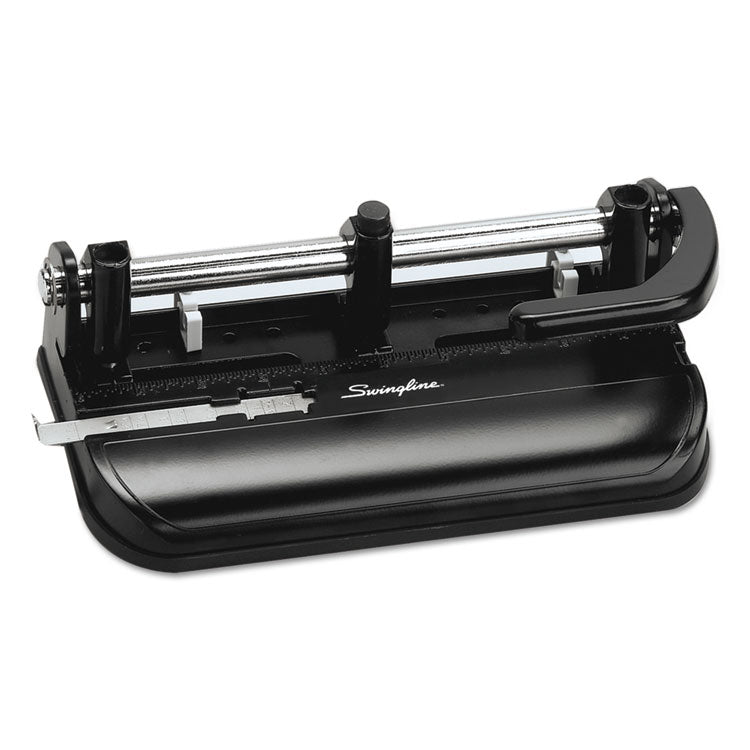 32-Sheet Lever Handle Heavy-Duty Two- To Seven-Hole Punch, 9/32" Holes, Black 1