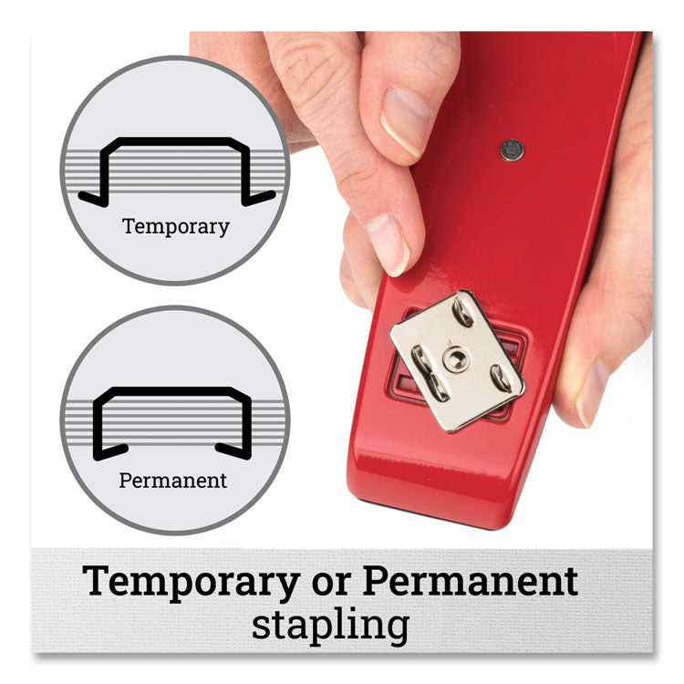 747 Business Full Strip Desk Stapler, 30-Sheet Capacity, Rio Red 8