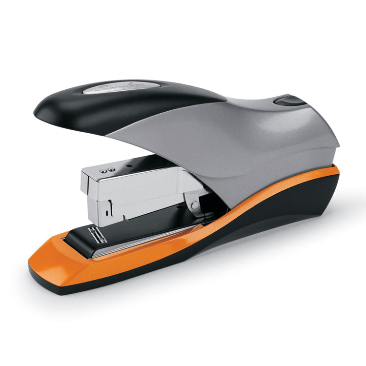 Optima 70 Desktop Stapler, 70-Sheet Capacity, Silver/black/orange 1