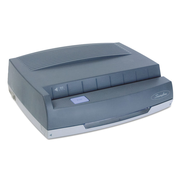 50-Sheet 350md Electric Three-Hole Punch, 9/32" Holes, Gray 1