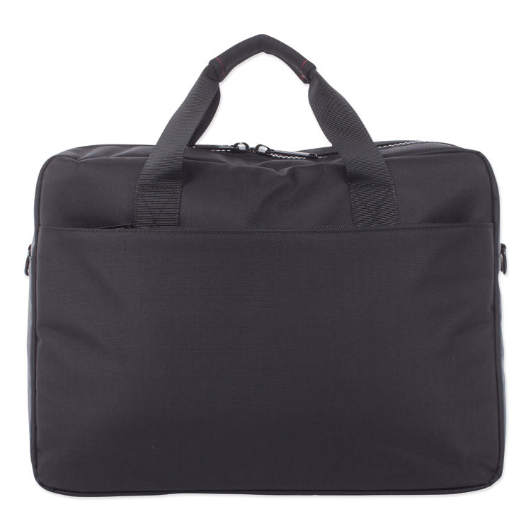 Stride Executive Briefcase, Fits Devices Up to 15.6", Polyester, 4 x 4 x 11.5, Black 2