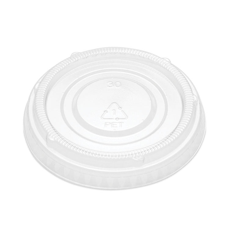 Portion Cup Lids, Fits 2 oz Portion Cups, Clear, 2,500/Carton 2