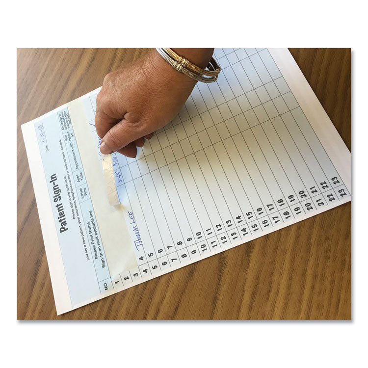 Patient Sign-In Label Forms, Two-Part Carbon, 8.5 x 11.63, Blue Sheets, 125 Forms Total 2