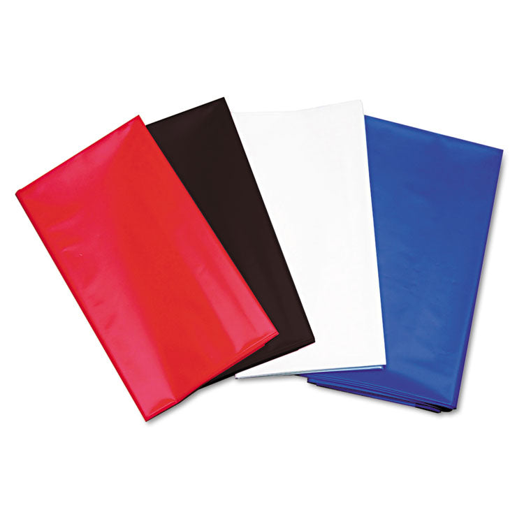 Table Set Rectangular Table Cover, Heavyweight Plastic, 54" X 108", Red, 6/pack 2