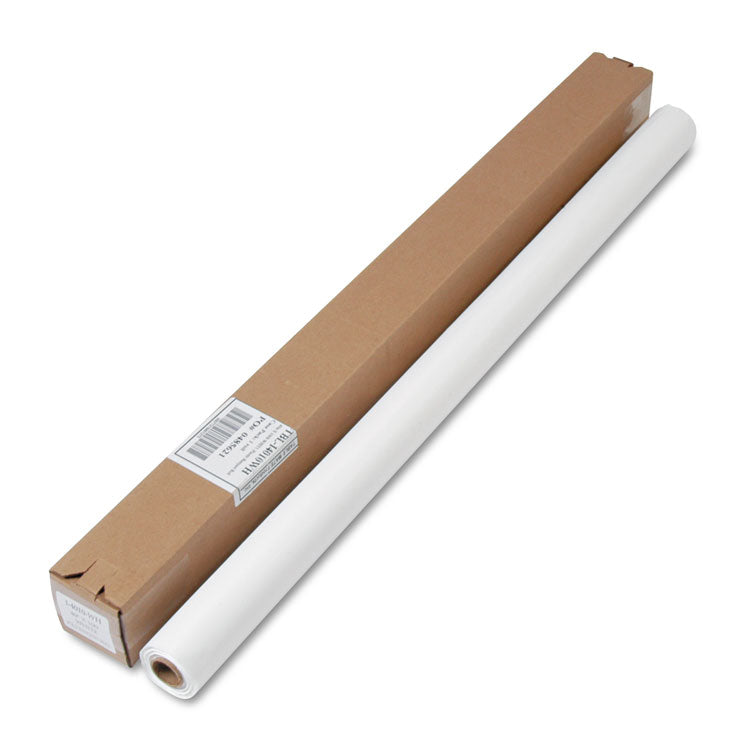 Table Set Plastic Banquet Roll, Table Cover, 40" X 100 Ft, White 1