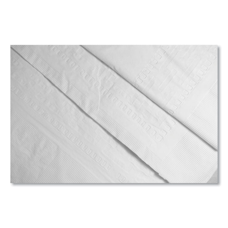 Table Set Poly Tissue Table Cover, 54" X 108", White, 6/pack 6