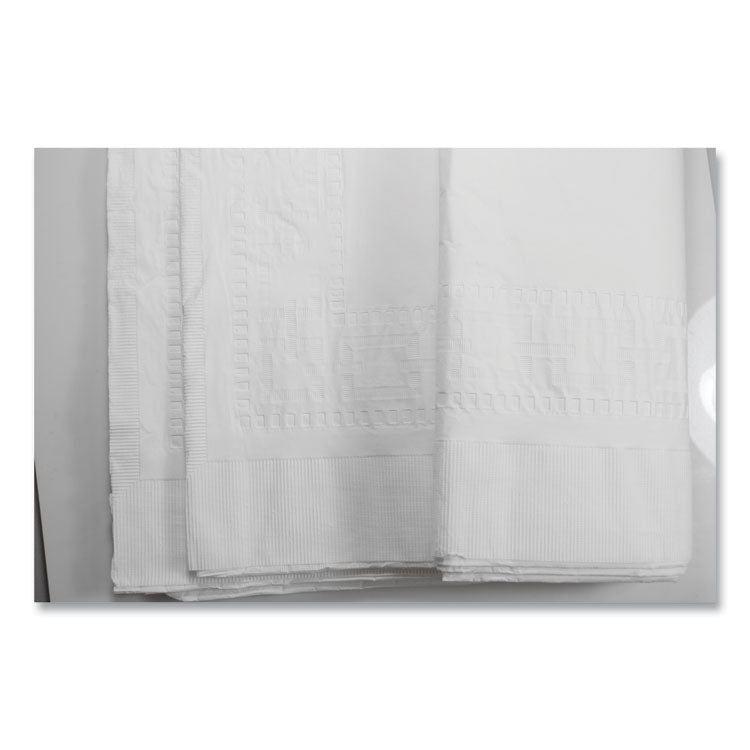 Table Set Poly Tissue Table Cover, 54" X 108", White, 6/pack 7