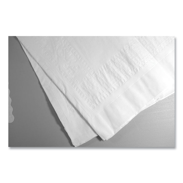 Table Set Poly Tissue Table Cover, 54" X 108", White, 6/pack 8