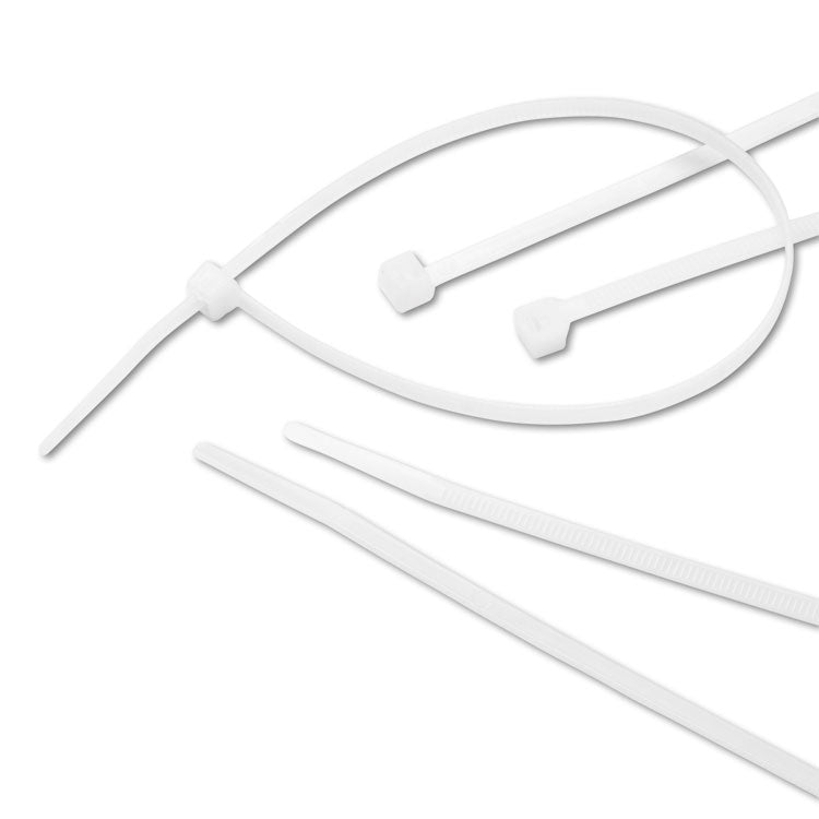 Nylon Cable Ties, 11 X 0.19, 50 Lb, Natural, 500/pack 4