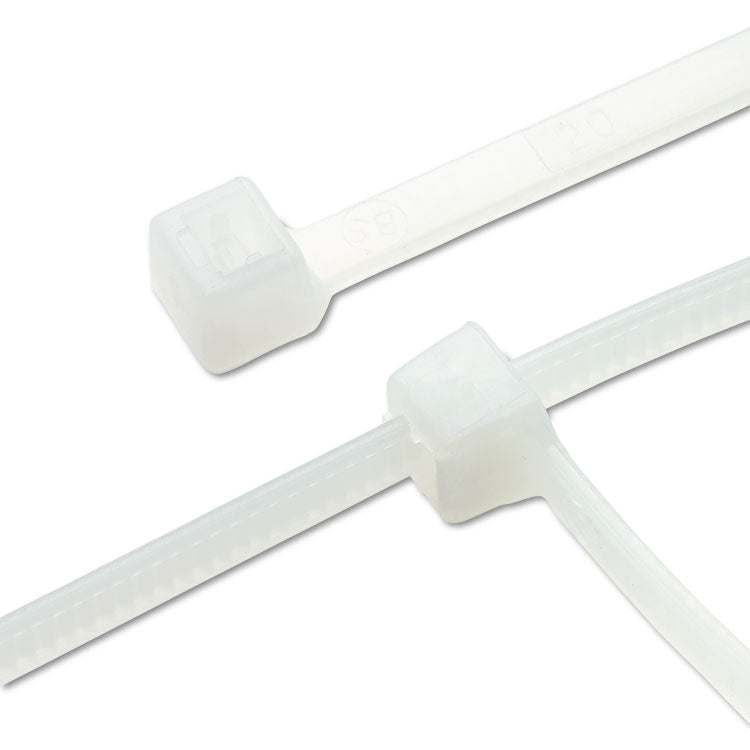 Nylon Cable Ties, 11 X 0.19, 50 Lb, Natural, 500/pack 2