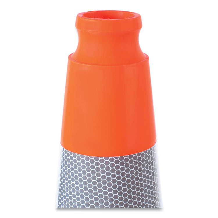 Traffic Cone, 10.75 x 10.75 x 28, Orange/Silver/Black 4