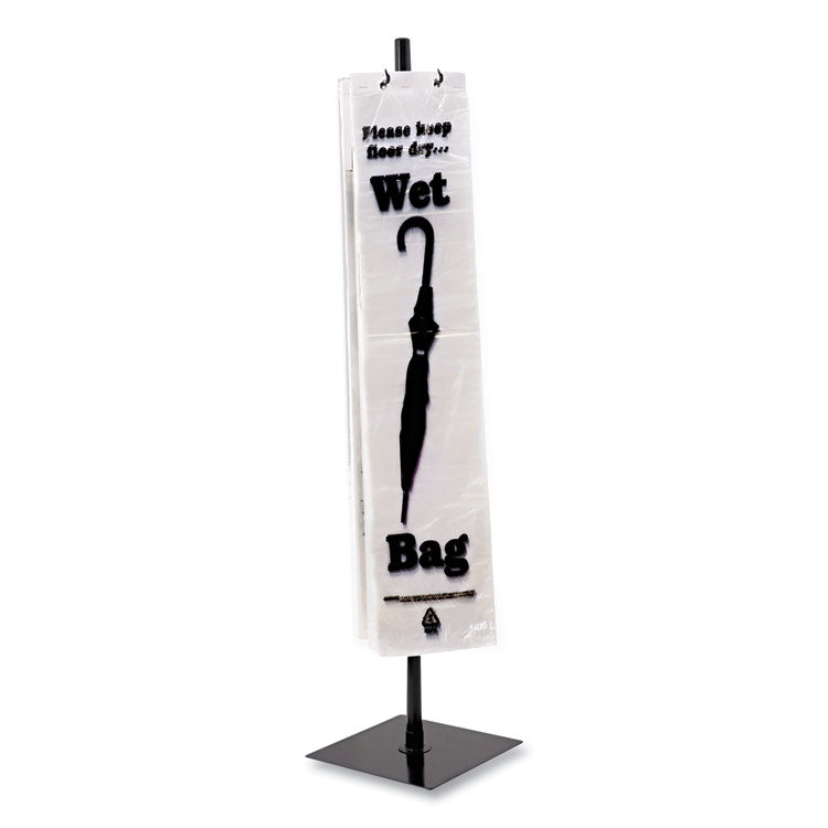 Wet Umbrella Bag Stand, Powder Coated Steel, 10w X 10d X 40h, Black 2