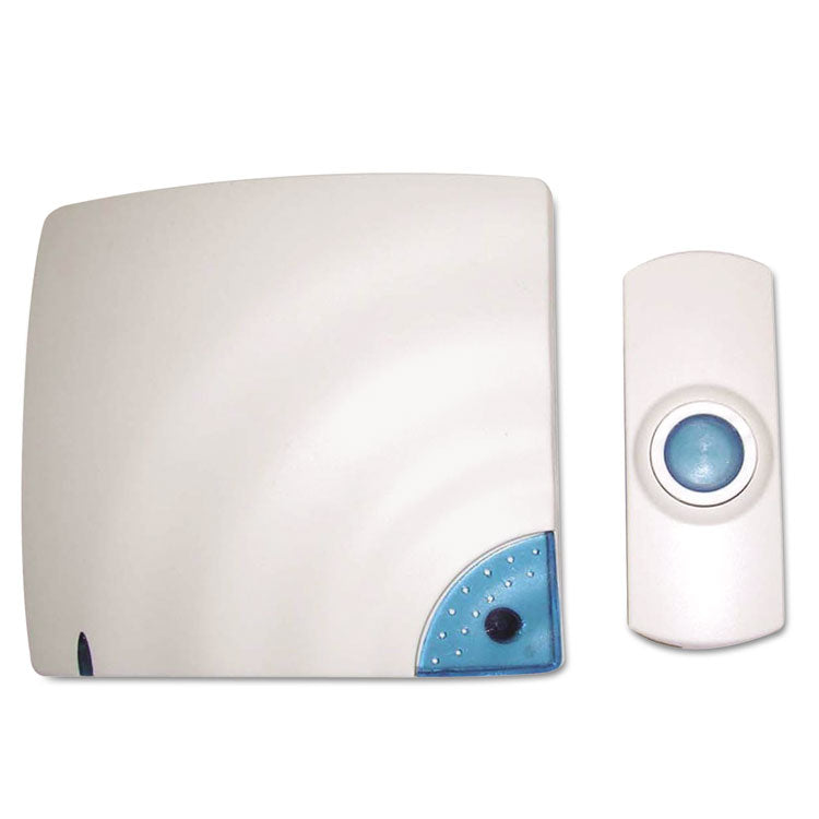 Wireless Doorbell, Battery Operated, 1.38 x 0.75 x 3.5, Bone 1