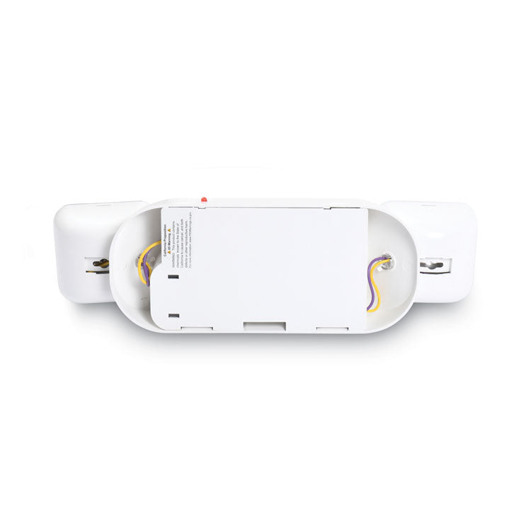 Swivel Head Twin Beam Emergency Lighting Unit, 12.75w x 4d x 5.5"h, White 3