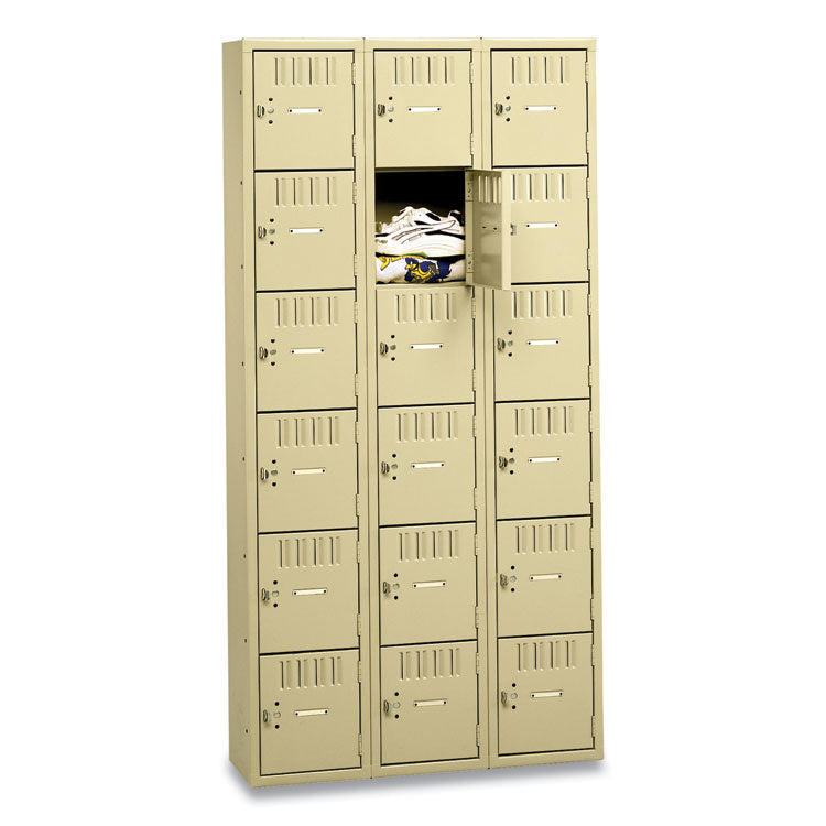 Box Compartments, Triple Stack, 36w X 18d X 72h, Sand 2