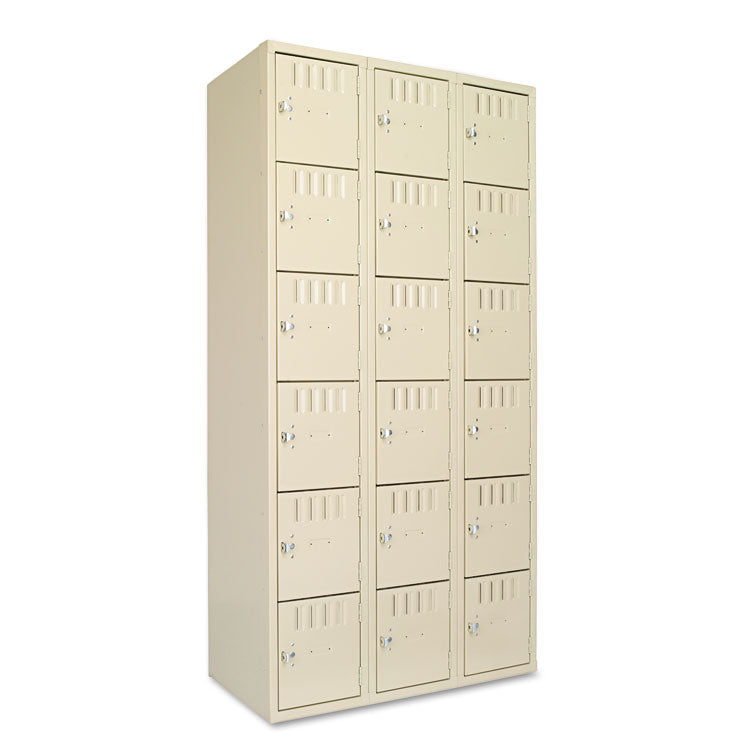 Box Compartments, Triple Stack, 36w X 18d X 72h, Sand 1