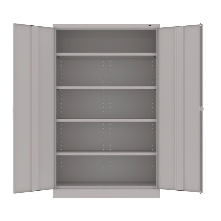 Assembled Jumbo Steel Storage Cabinet, 48w X 18d X 78h, Light Gray 2