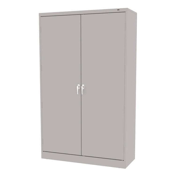 Assembled Jumbo Steel Storage Cabinet, 48w X 18d X 78h, Light Gray 3