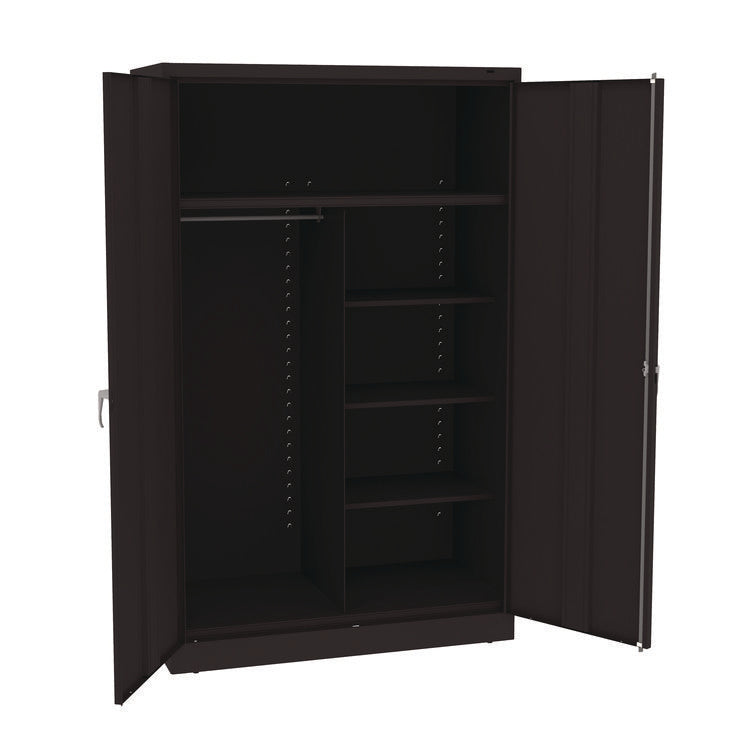 Jumbo Combination Steel Storage Cabinet, 48w X 24d X 78h, Black 2