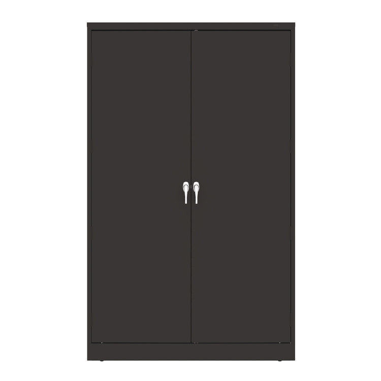 Jumbo Combination Steel Storage Cabinet, 48w X 24d X 78h, Black 3