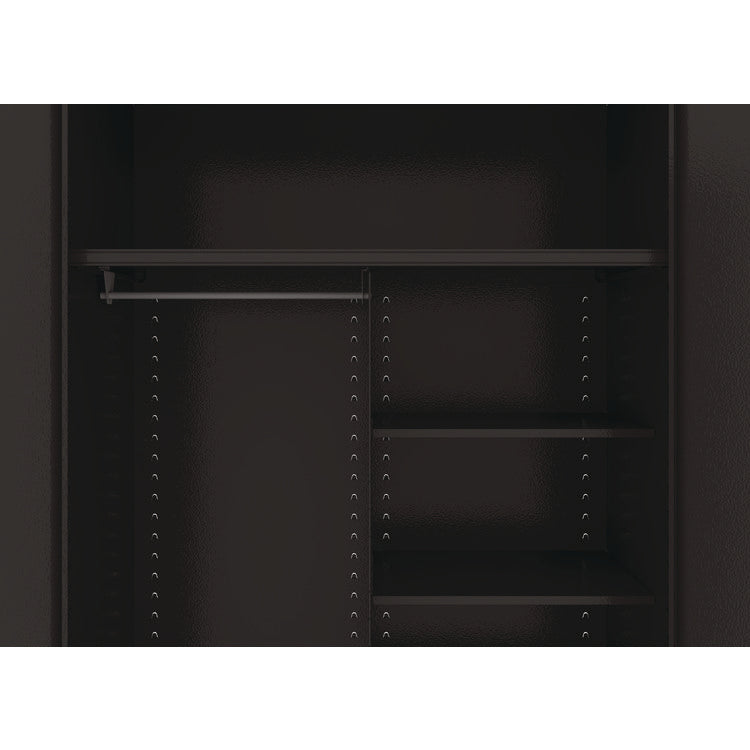 Jumbo Combination Steel Storage Cabinet, 48w X 24d X 78h, Black 5