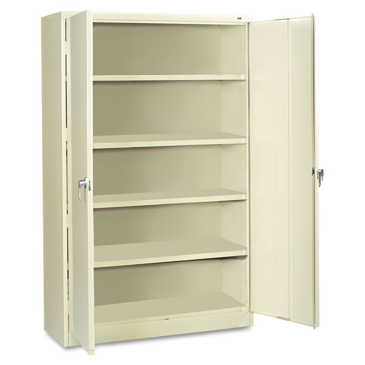 Assembled Jumbo Steel Storage Cabinet, 48w X 24d X 78h, Putty 1