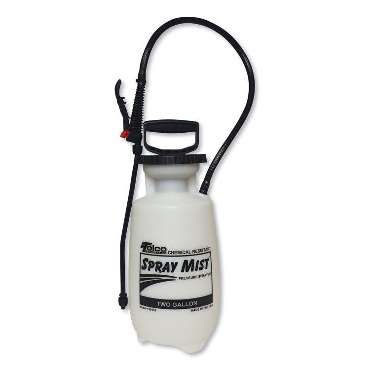 Chemical Resistant Tank Sprayer, 2 gal, 0.63" x 28" Hose, White 1